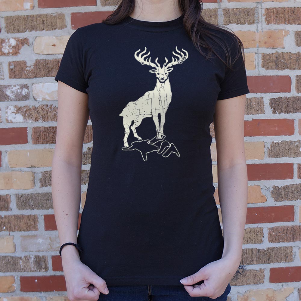 White Hart Majestic White Stag Illustration