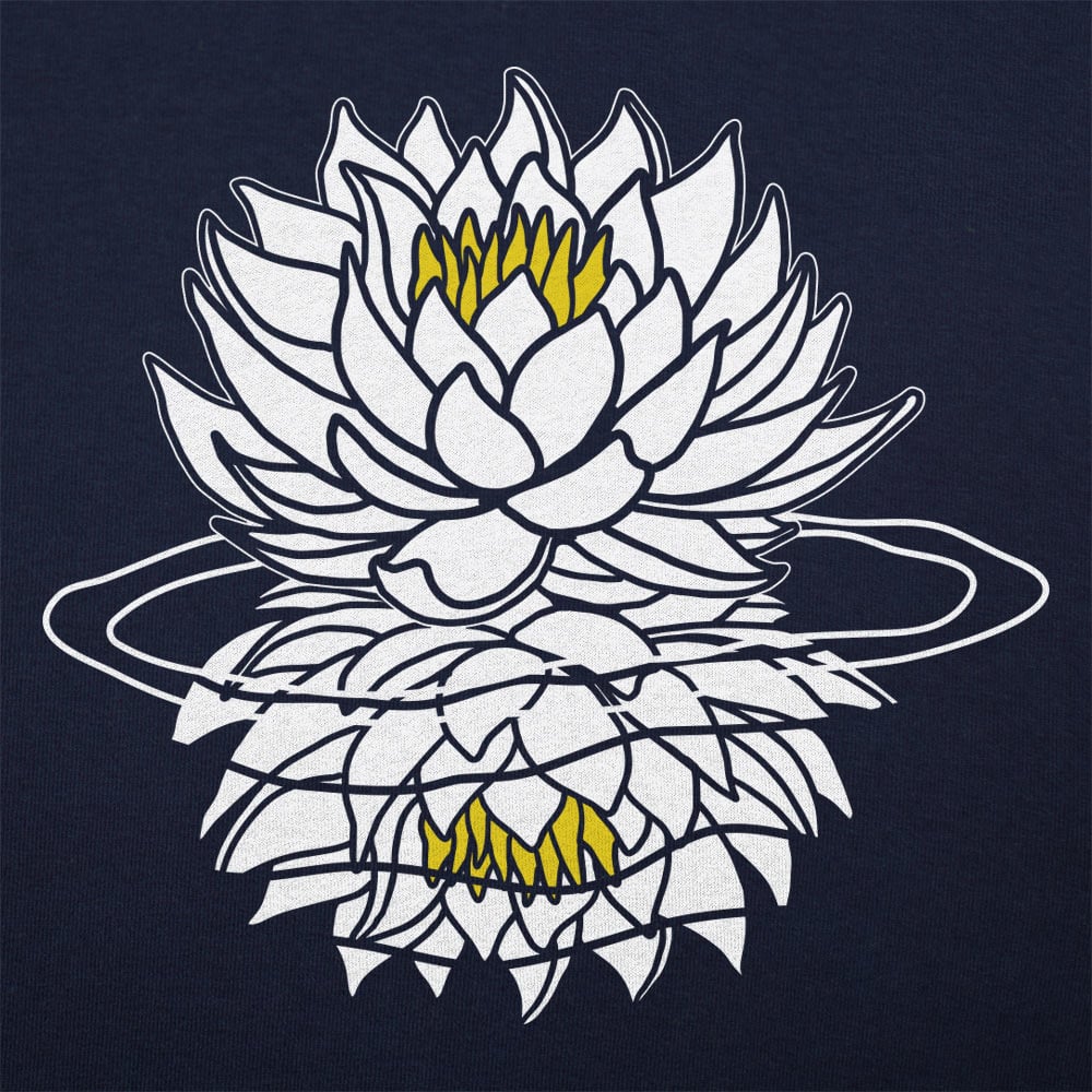 White Lotus Flower Graphic