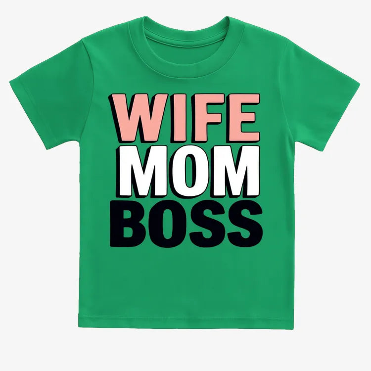 Wife Mom Boss Empowerment Tee