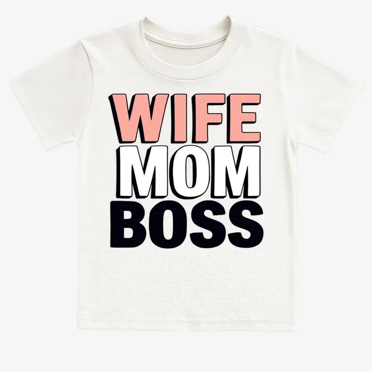 Wife Mom Boss Empowerment Tee