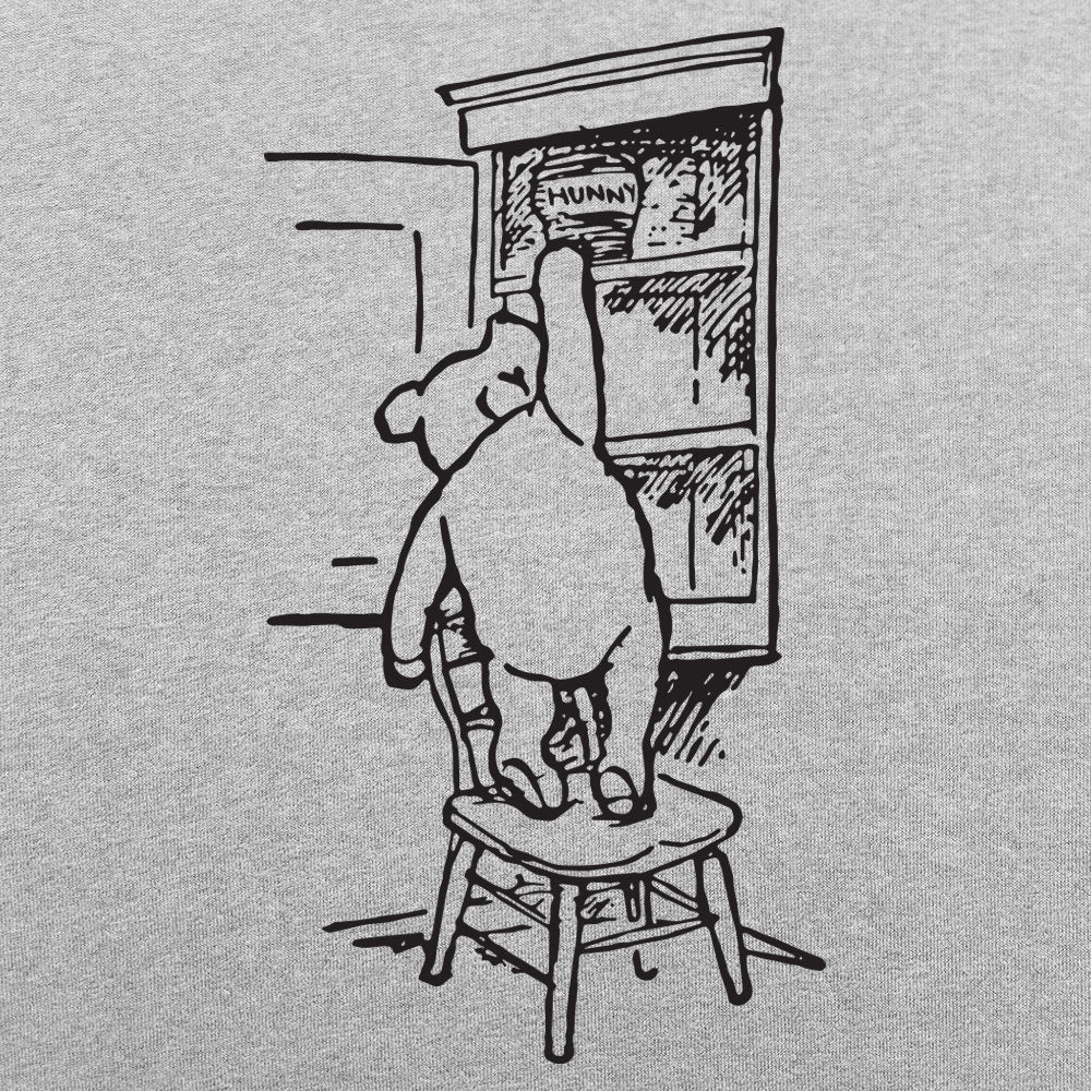 Winnie the Pooh Bear Reaching for a Hunny Jar
