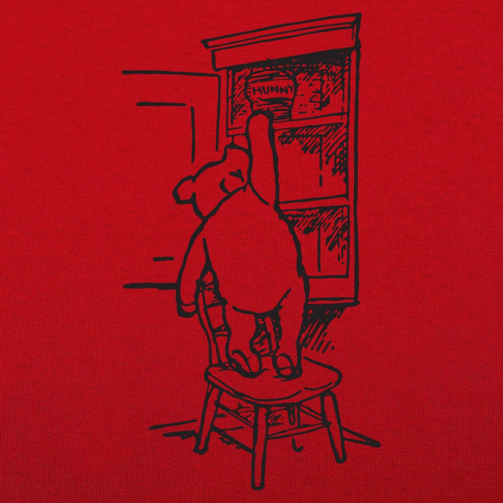 Winnie the Pooh Bear Reaching for a Hunny Jar