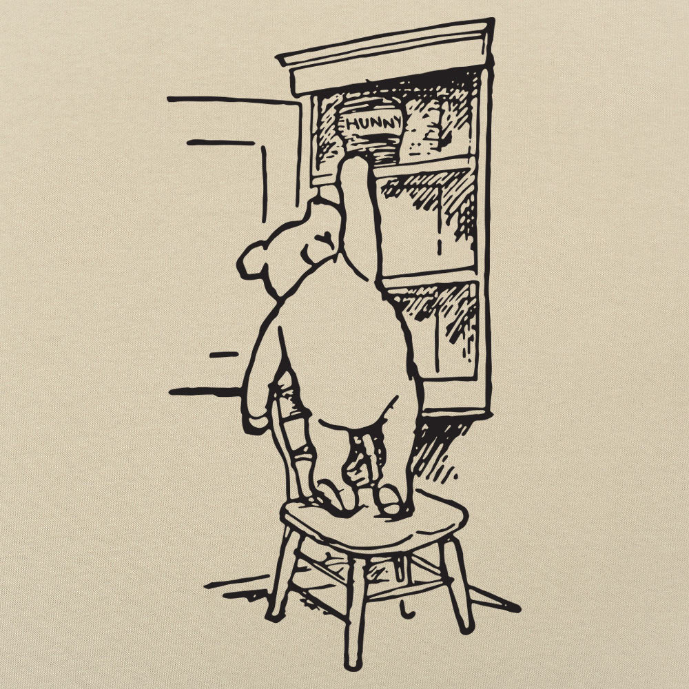 Winnie the Pooh Bear Reaching for a Hunny Jar