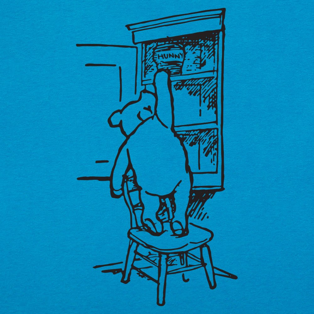 Winnie the Pooh Bear Reaching for a Hunny Jar