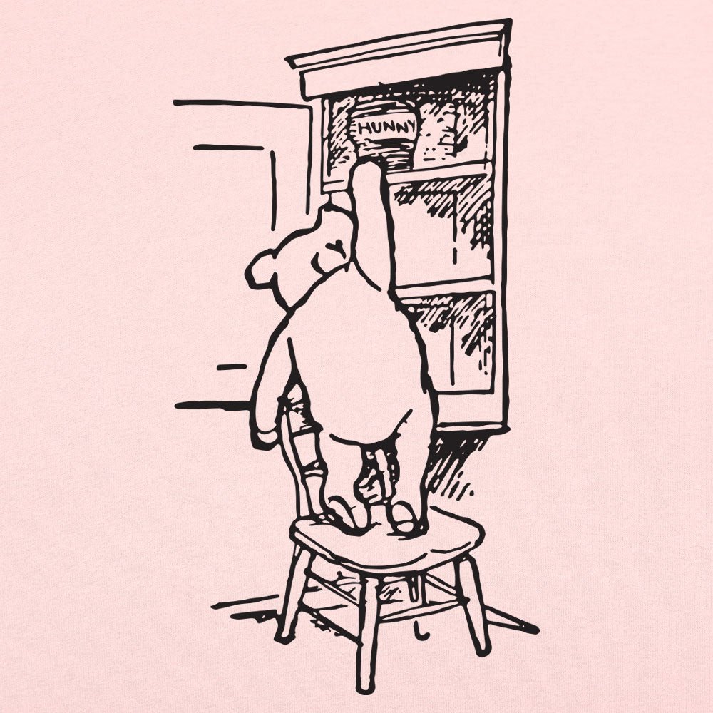 Winnie the Pooh Bear Reaching for a Hunny Jar