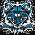 Winter Fox Geometric Fox Face Graphic