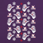 Woman Yelling At Cat Ugly Christmas Sweater Pattern