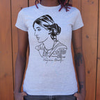 Virginia Woolf Portrait with Idleness and Dreams Quote