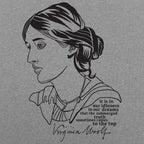 Virginia Woolf Portrait with Idleness and Dreams Quote