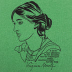 Virginia Woolf Portrait with Idleness and Dreams Quote