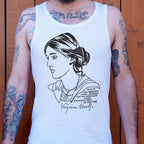 Virginia Woolf Portrait with Idleness and Dreams Quote