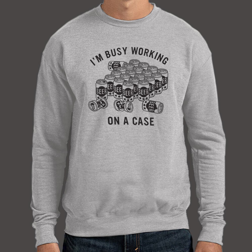 Working On A Case Beer Can Detective Pun