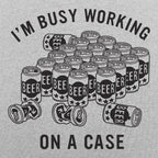 Working On A Case Beer Can Detective Pun