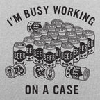 Working On A Case Beer Can Detective Pun