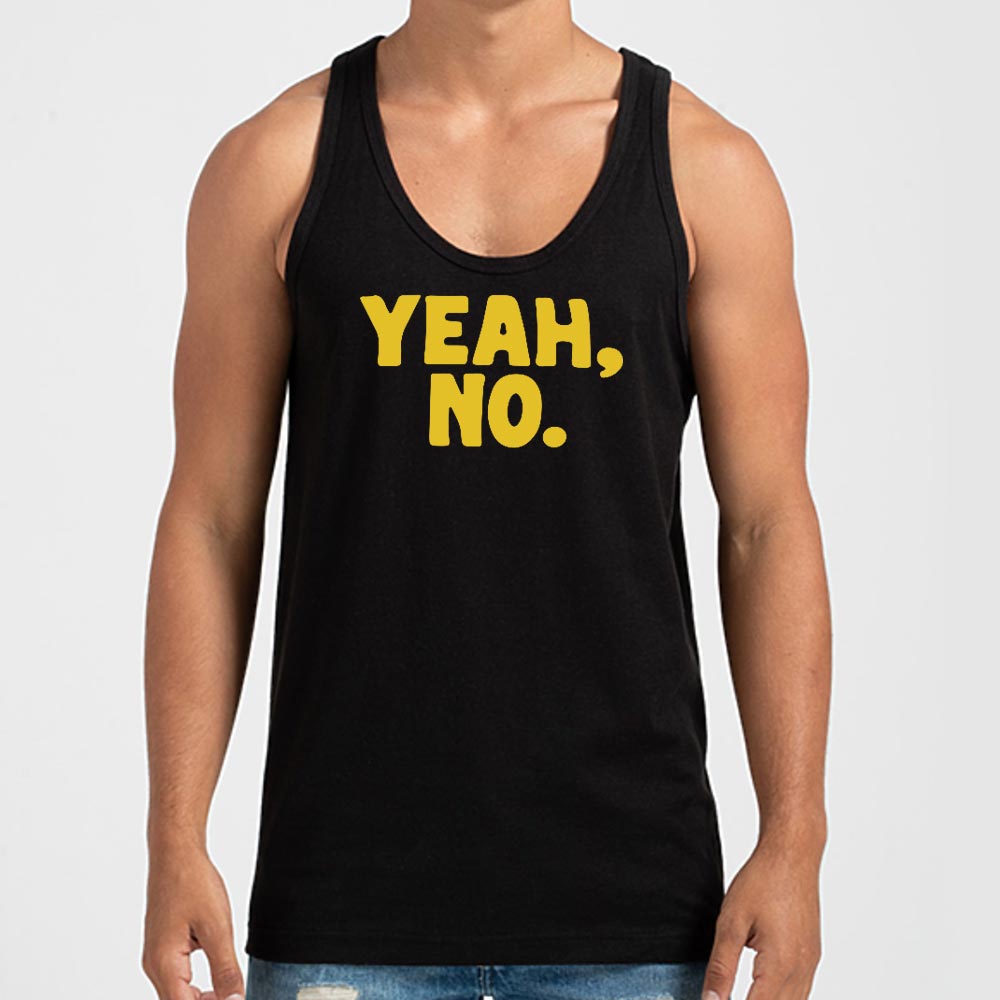 Yeah No Sarcastic Typography Quote