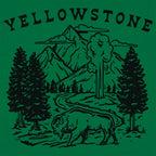 Yellowstone Bison. Geyser. and Mountain Wilderness