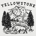 Yellowstone Bison. Geyser. and Mountain Wilderness