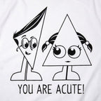 You Are Acute Cartoon Triangle Couple Pun