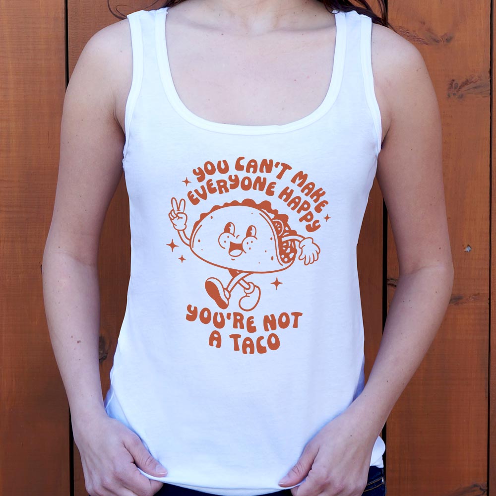 You're Not A Taco Retro Cartoon Taco Character