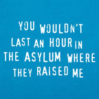 You Wouldn't Last an Hour in the Asylum Where They Raised Me
