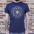 Zodiac Wheel with All 12 Astrology Signs and Sun
