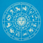 Zodiac Wheel with All 12 Astrology Signs and Sun